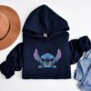 Stitch Embroidered Sweatshirt, Disney Lilo And Stitch Sweatshirt, Disney Stitch Embroidery Hoodie, Matching Disney Outfits