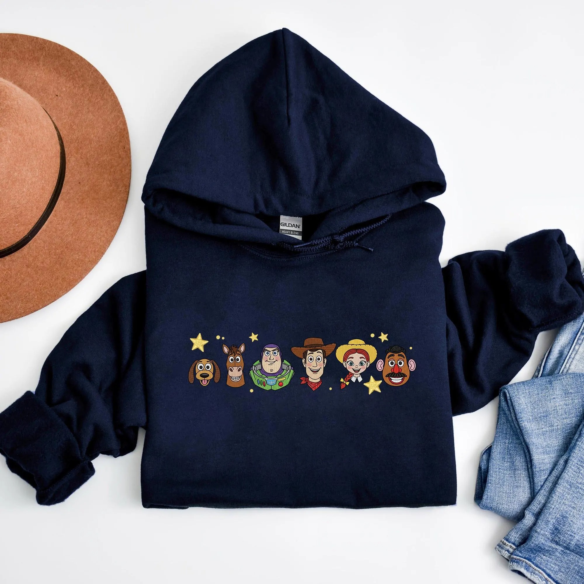 EMBROIDERED Toy Story Sweatshirt, Disney Toy Story Characters Sweater, Matching Disney Outfits, Disney Holiday Matching Sweatshirt