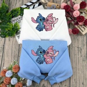 Funny Stitch Embroidered Sweatshirt, Lilo and Stitch Crewneck