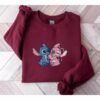 Funny Stitch Embroidered Sweatshirt, Lilo and Stitch Crewneck