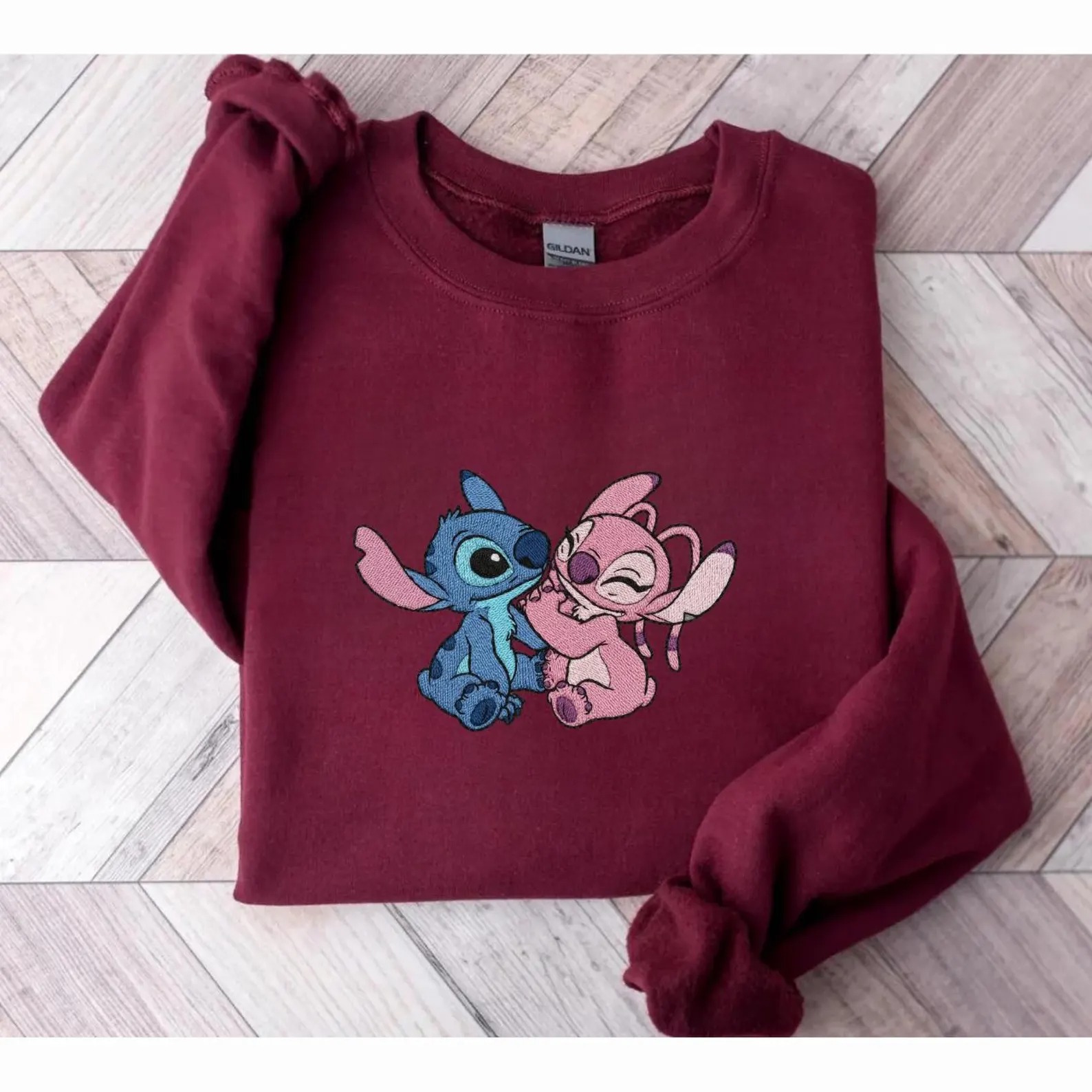 Funny Stitch Embroidered Sweatshirt, Lilo and Stitch Crewneck