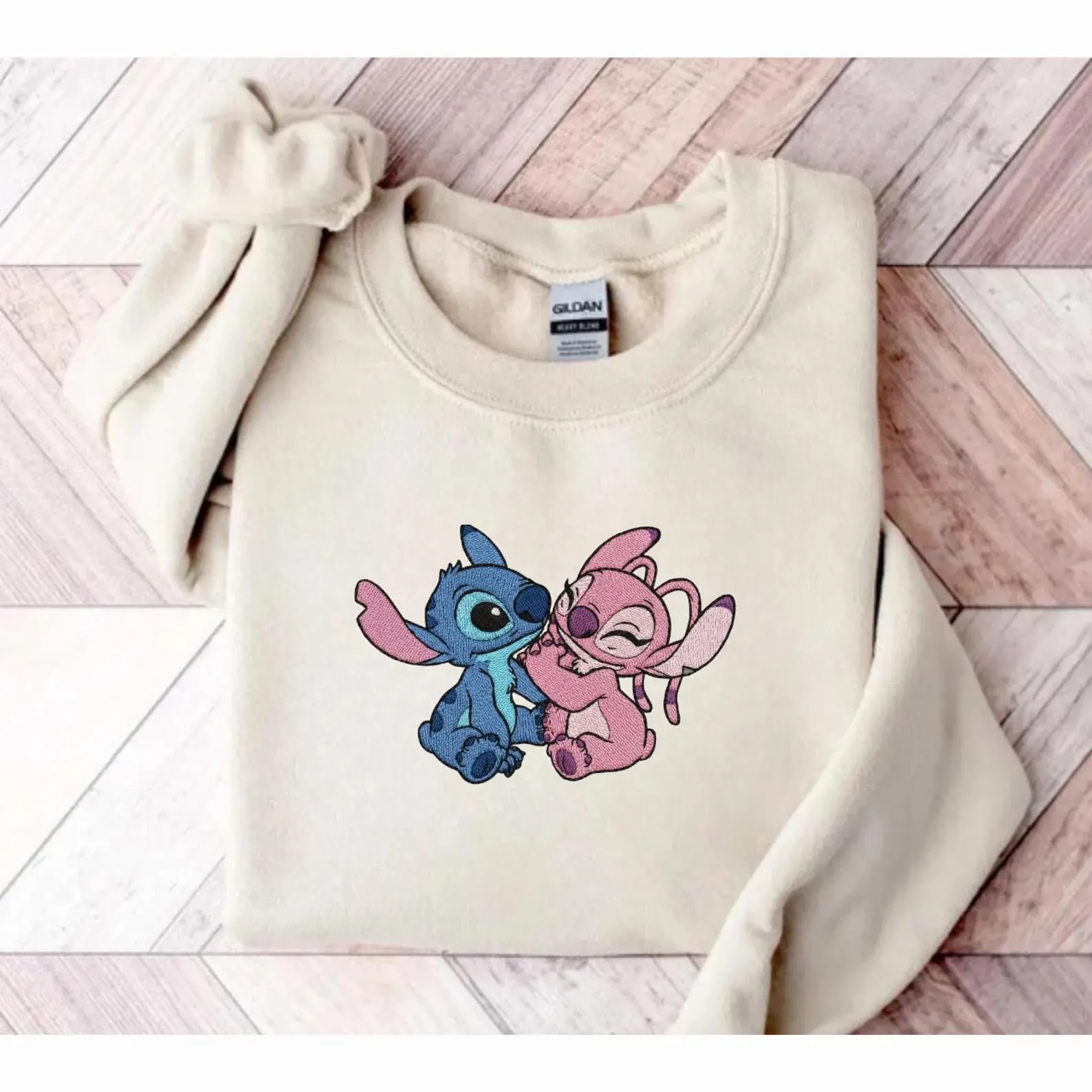 Funny Stitch Embroidered Sweatshirt, Lilo and Stitch Crewneck