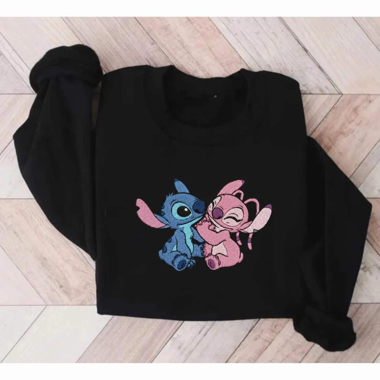 Funny Stitch Embroidered Sweatshirt, Lilo and Stitch Crewneck