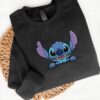 Stitch Embroidered Sweatshirt, Disney Lilo And Stitch Sweatshirt, Disney Stitch Embroidery Hoodie, Matching Disney Outfits