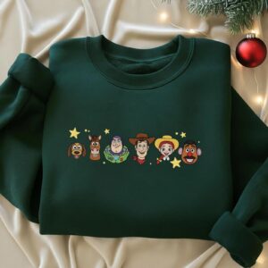 EMBROIDERED Toy Story Sweatshirt, Disney Toy Story Characters Sweater, Matching Disney Outfits, Disney Holiday Matching Sweatshirt