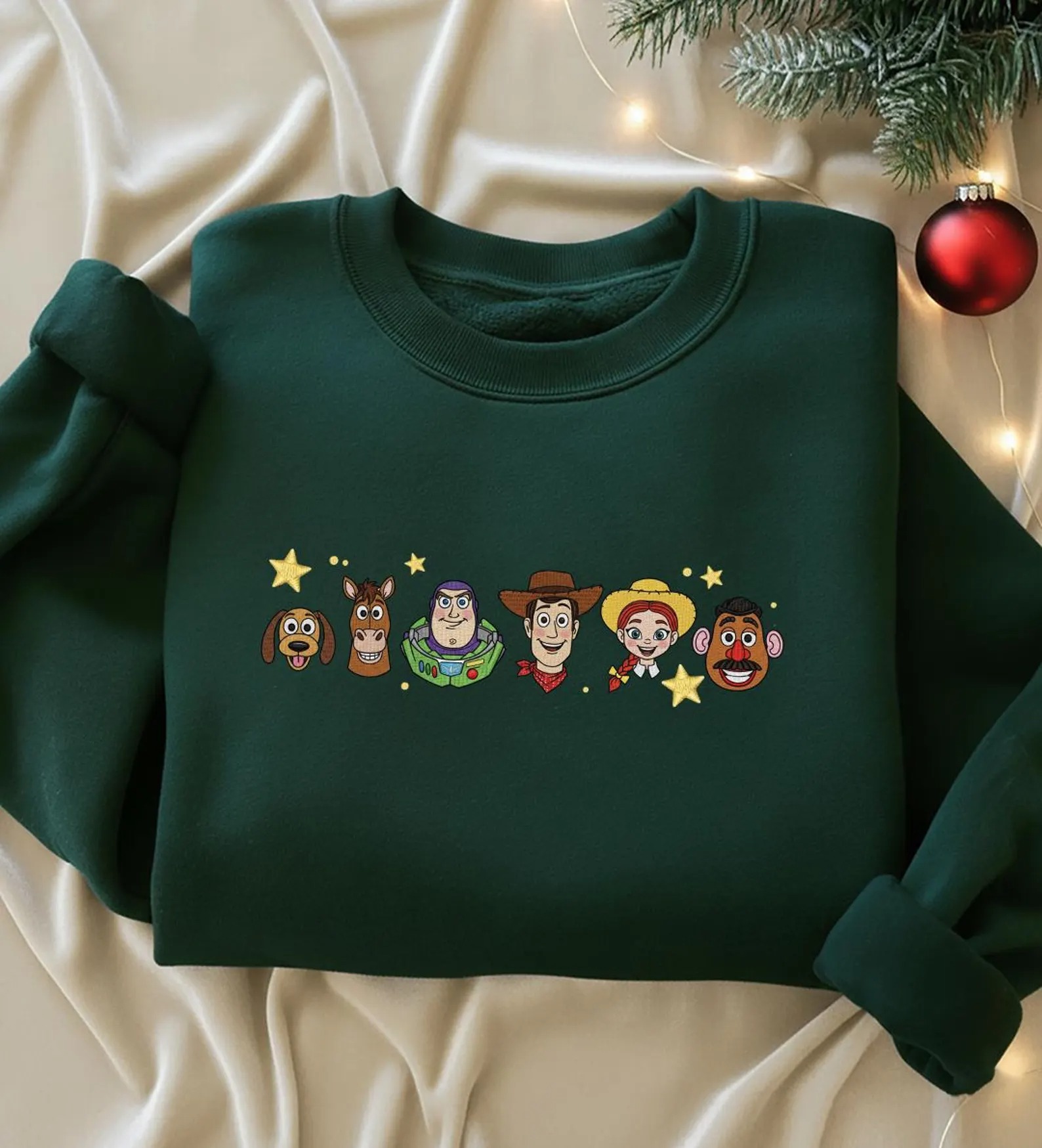 EMBROIDERED Toy Story Sweatshirt, Disney Toy Story Characters Sweater, Matching Disney Outfits, Disney Holiday Matching Sweatshirt