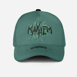 The Mayhem Ball Graphic Dad Hat - Teal Green Streetwear Cap