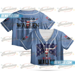 Morgan Wallen Still The Problem Tour 2026 Crotop Baseball Jersey, Morgan Wallen Country Music Crotop Baseball Jersey