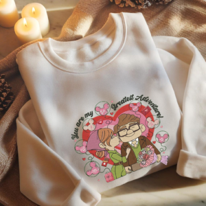 Carl Ellie Up Embroidery Crewneck couple sweatshirt up balloons