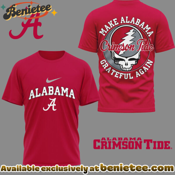 Alabama Crimson Tide Premium NCAA Grateful Game Day 3D Shirt Hoodie