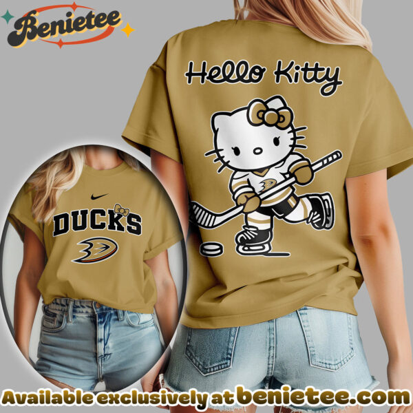 Anaheim Ducks Premium NHL Hello Kitty Womens Shirt