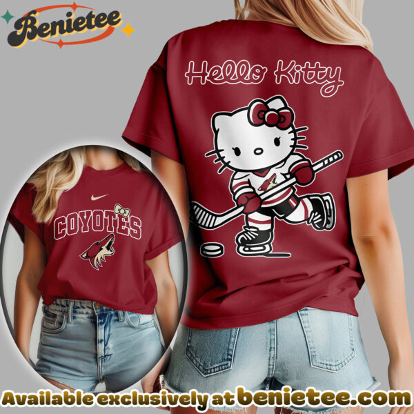 Arizona Coyotes Premium NHL Hello Kitty Womens Shirt