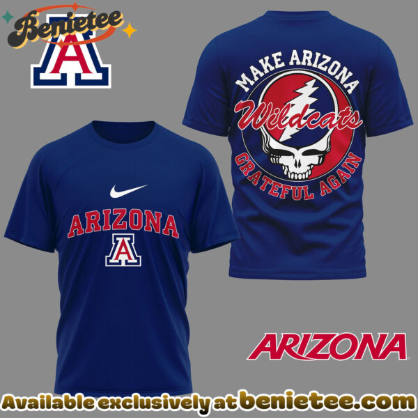 Arizona Wildcats Premium NCAA Grateful Game Day 3D Shirt Hoodie