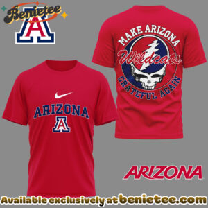 Arizona Wildcats Premium NCAA Grateful Game Day 3D Shirt Hoodie - Ver 2