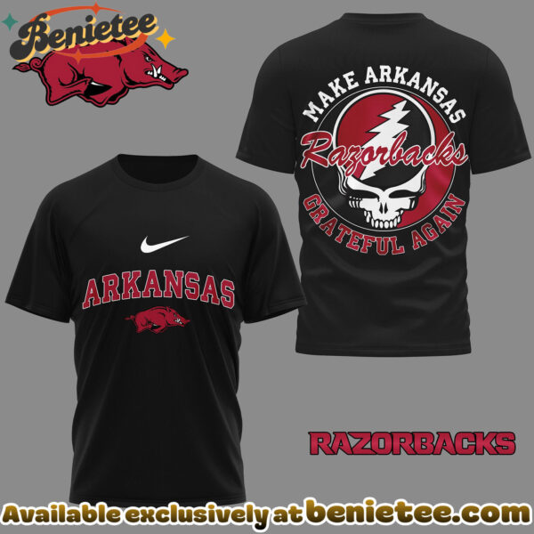 Arkansas Razorbacks Premium NCAA Grateful Game Day 3D Shirt Hoodie - Ver 3