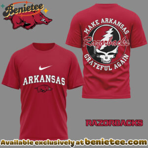 Arkansas Razorbacks Premium NCAA Grateful Game Day 3D Shirt Hoodie - Ver 2