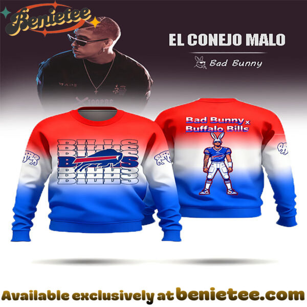 Artistic Bill And Bad Bunny Crew Neck Sweatshirt