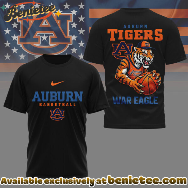 Auburn Tigers Premium NCAA GameDay Basketball 3D Shirt