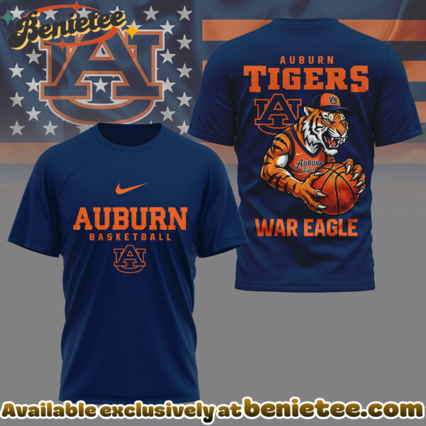 Auburn Tigers Premium NCAA GameDay Basketball 3D Shirt