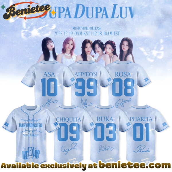 BABYMONSTER Supa Dupa Luv WE GO UP Album 2025 Limited - Jersey Baseball Jersey, Sports Jerseys