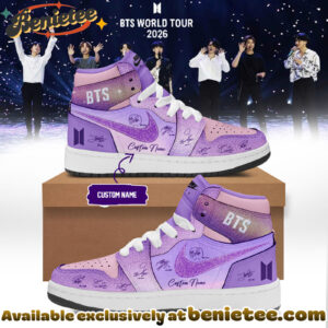 BTS New Merch 2026 World Tour A New ERA Of Music Shoes Air Jordan 1 - Ver 3