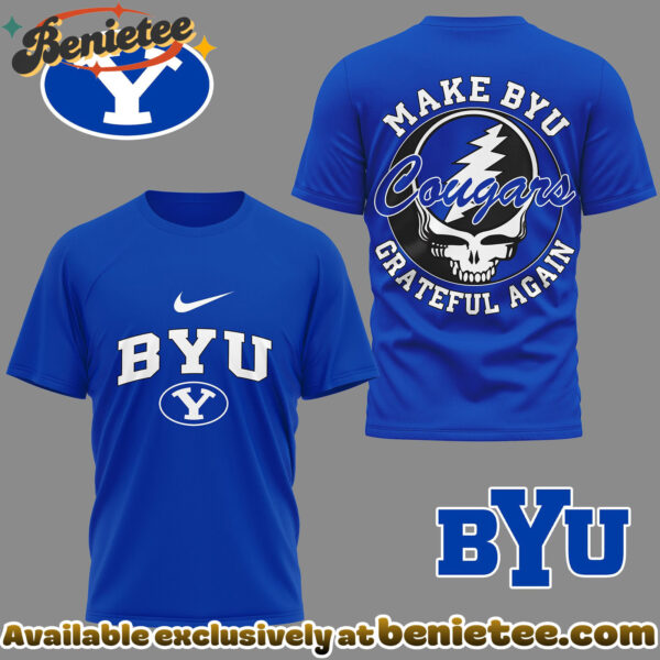 BYU Cougars Premium NCAA Grateful Game Day 3D Shirt Hoodie - Ver 3