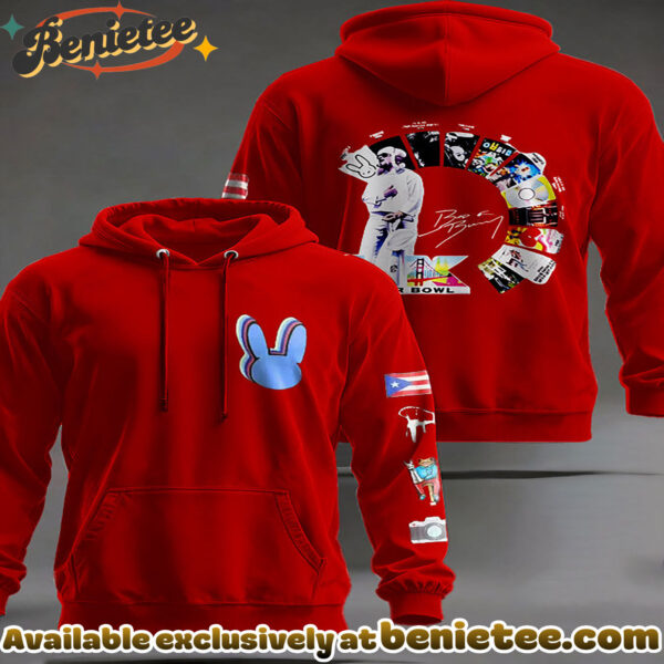 Bad Bunny Benito Bowl Collage Hoodie