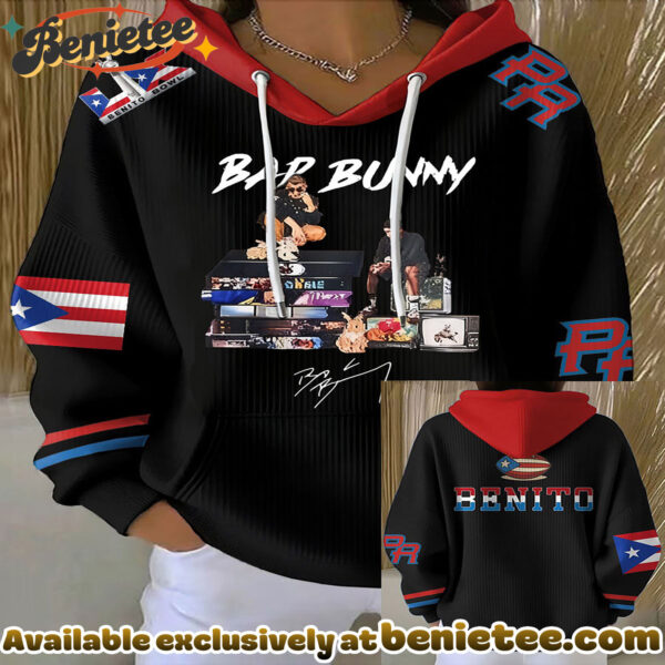 Bad Bunny Benito Bowl Ribbed Hoodie - Ver 3