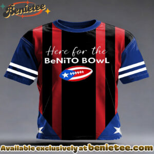 Bad Bunny Here For The Benito Bowl short sleeves t-shirt - Ver 2