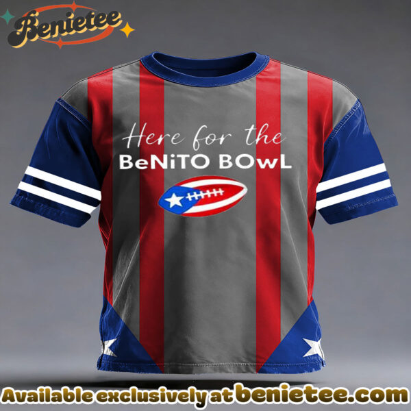 Bad Bunny Here For The Benito Bowl short sleeves t-shirt - Ver 3