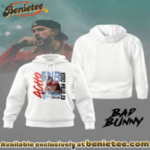 Bad Bunny Print Unisex Casual Hoodie