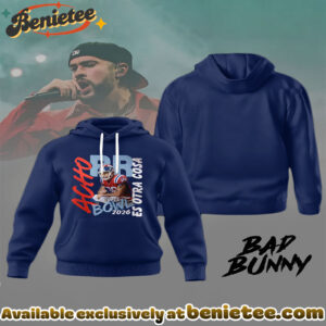 Bad Bunny Print Unisex Casual Hoodie - Ver 3