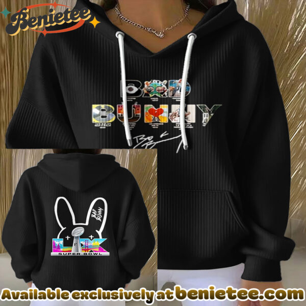 Bad Bunny Super Bowl Collage Hoodie - Ver 2