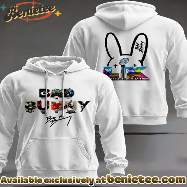 Bad Bunny Super Bowl Collage Hoodie - Ver 4