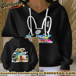 Bad Bunny Super Bowl LX Graphic Hoodie