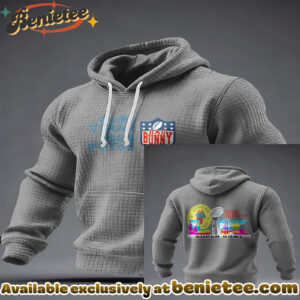 Bad Bunny Super Bowl Puerto Rico Waffle Hoodie - Ver 2