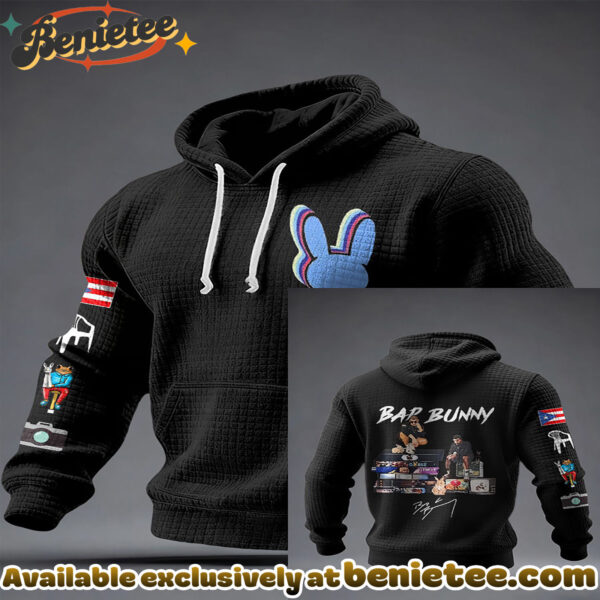 Bad Bunny Waffle Knit Hoodie