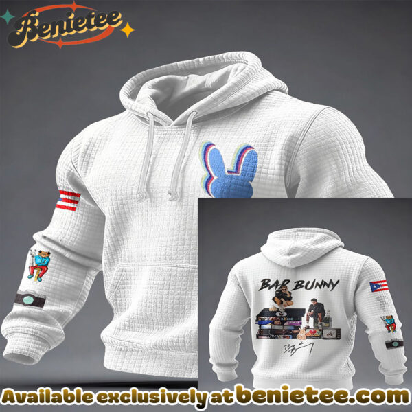 Bad Bunny Waffle Knit Hoodie - Ver 3