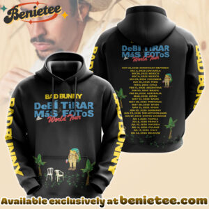 Bad Bunny World Tour Classical Casual Printed Hoodie