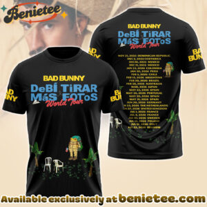 Bad Bunny World Tour Classical Casual Printed T-Shirt