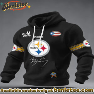Bad Bunny X Steelers Collaboration Unisex Hoodie