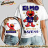Baltimore Ravens Premium NFL Elmo Fan 3D Shirt