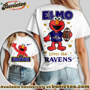 Baltimore Ravens Premium NFL Elmo Fan 3D Shirt