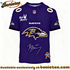 Baltimore Ravens x Bad Bunny Super Bowl 2026 Limited Edition Shirt - Ver 3