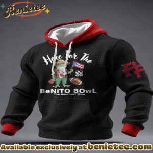 Benito Bowl Frog Print Contrast Hoodie
