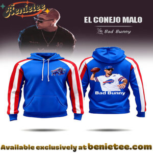 Bill's Bad Bunny Creative Print Hoodie