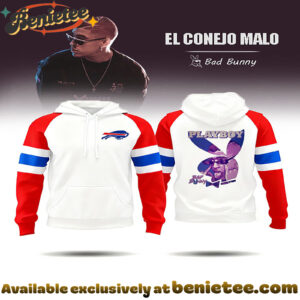 Bills Bad Bunny Print Hoodie