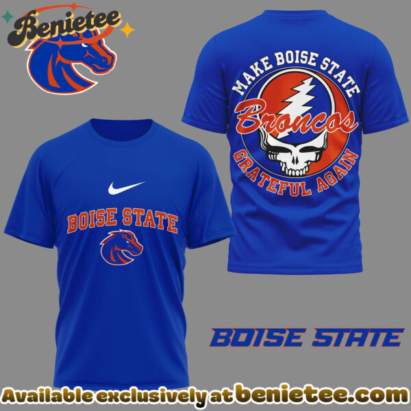 Boise State Broncos Premium NCAA Grateful Game Day 3D Shirt Hoodie