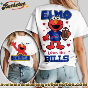 Buffalo Bills Premium NFL Elmo Fan 3D Shirt