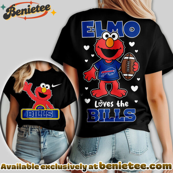 Buffalo Bills Premium NFL Elmo Fan 3D Shirt